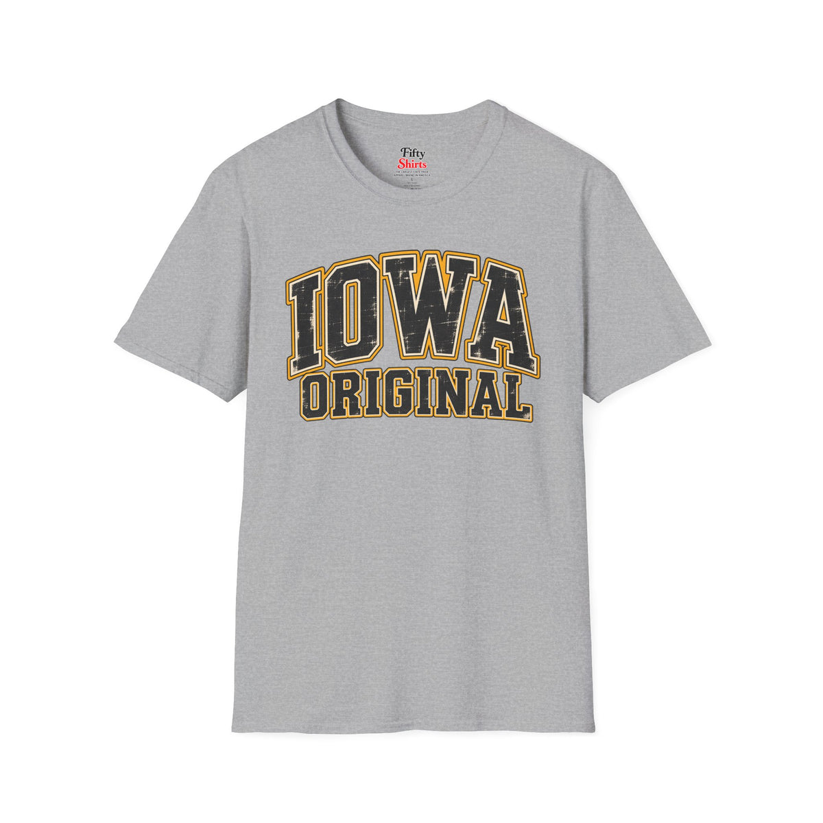 Iowa Original Unisex Softstyle T Shirt State Name Graphic Tee