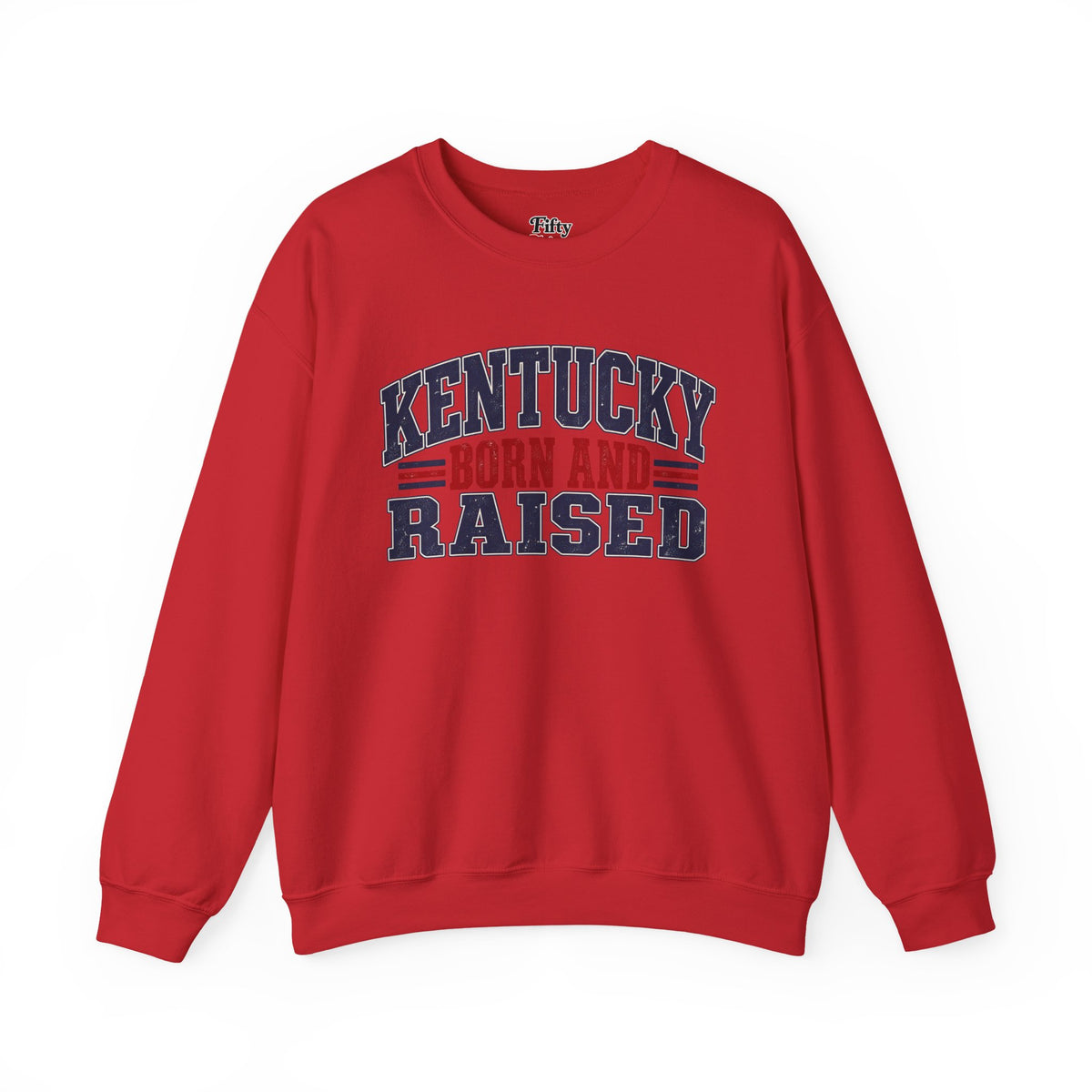 Kentucky Born and Raised Southern Heritage Unisex Sweatshirt Graphic