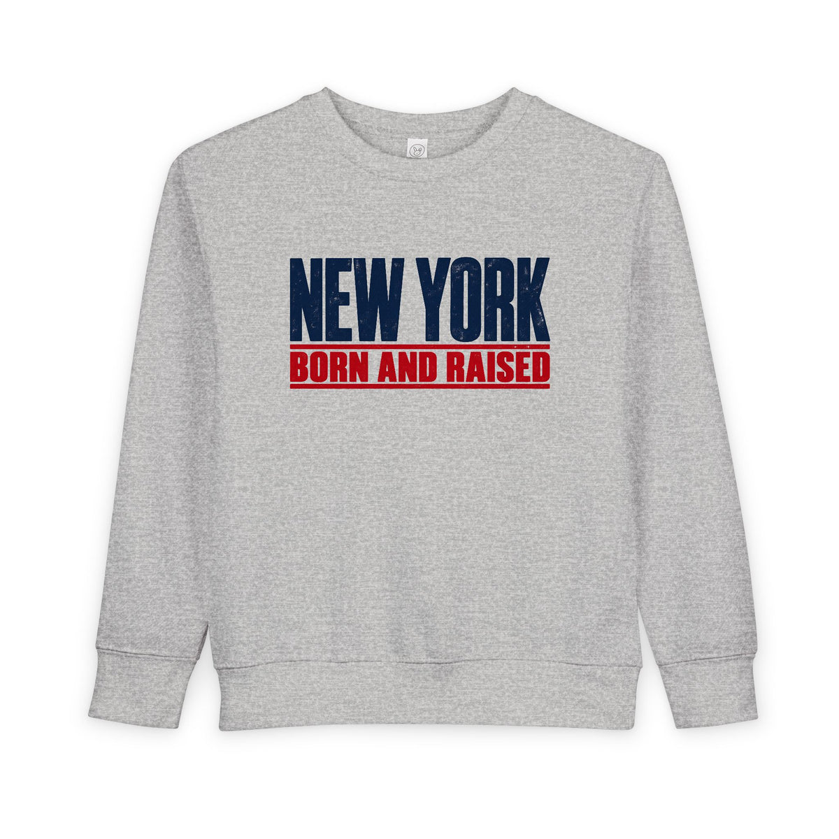 New York Born and Raised Minimal Modern Unisex Toddler Sweatshirt Graphic