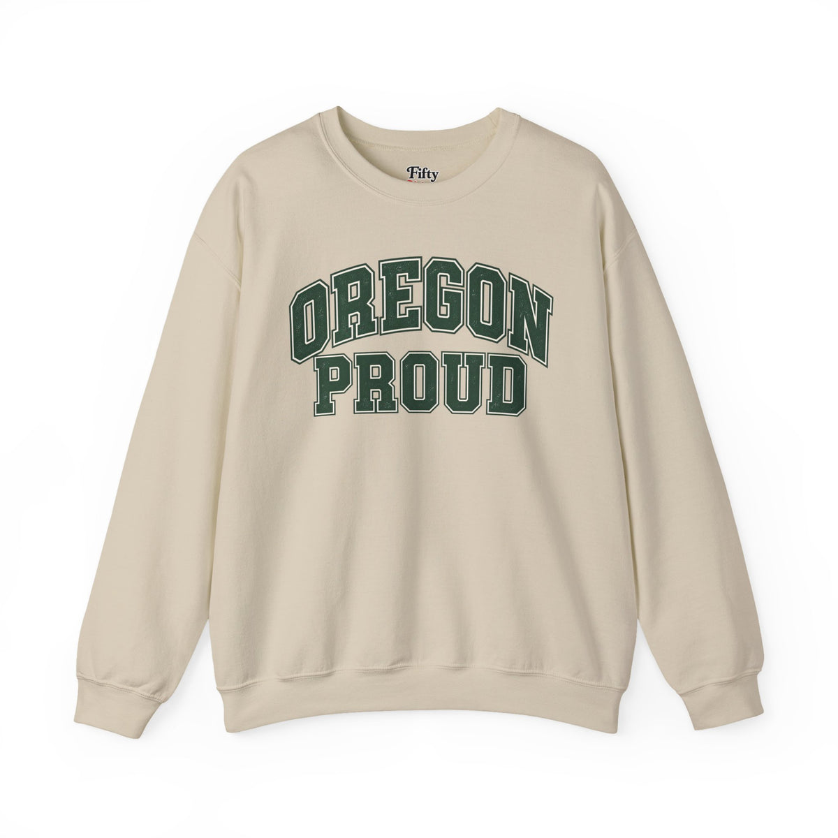 Oregon Proud Unisex Crewneck Sweatshirt State Name Graphic