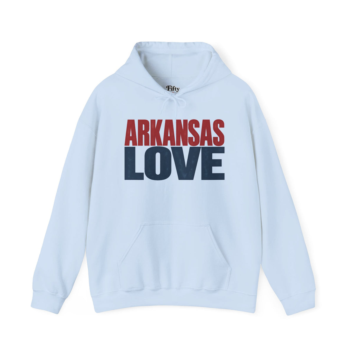 Arkansas Love Unisex Hoodie State Name Graphic