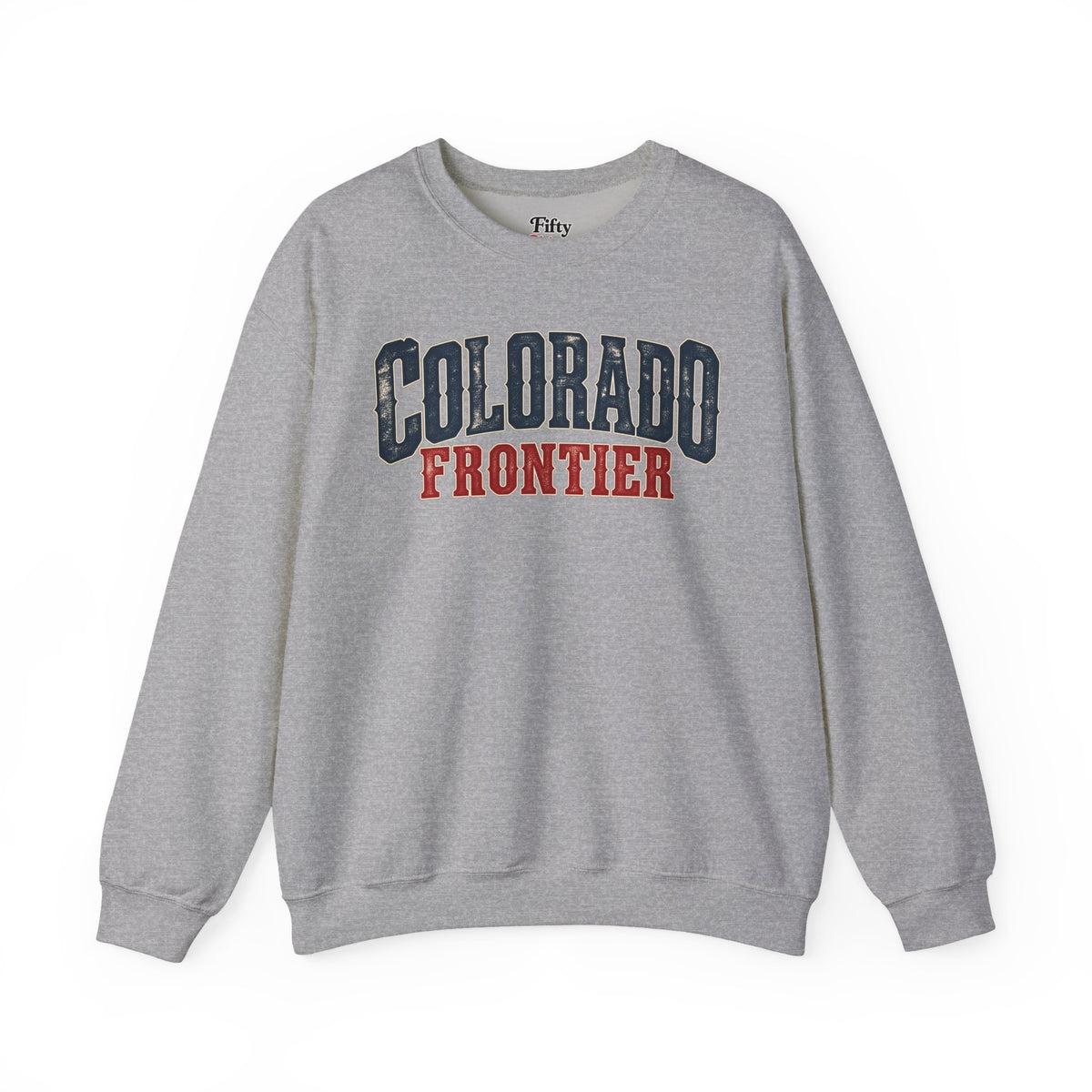 Colorado Frontier Unisex Crewneck Sweatshirt State Name Graphic