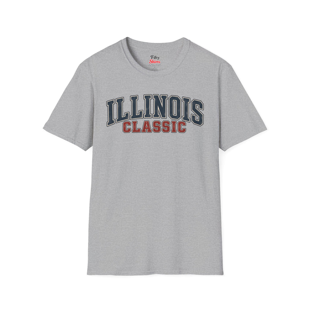 Illinois Classic Unisex Softstyle T Shirt State Name Graphic Tee