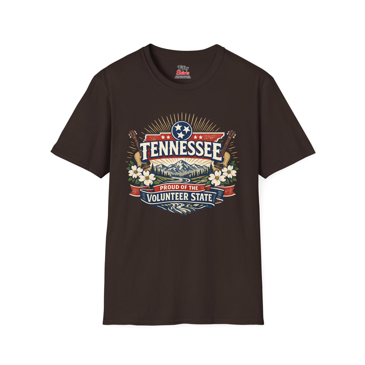 Tennessee State Pride Unisex Softstyle T Shirt State Pride Graphic Tee Collections FS03