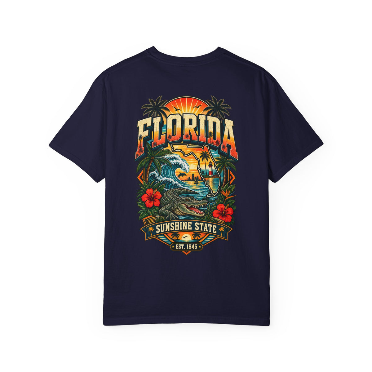 Florida Sunshine Legacy Unisex Comfort Color 1717 Streetwear Graphic Tee