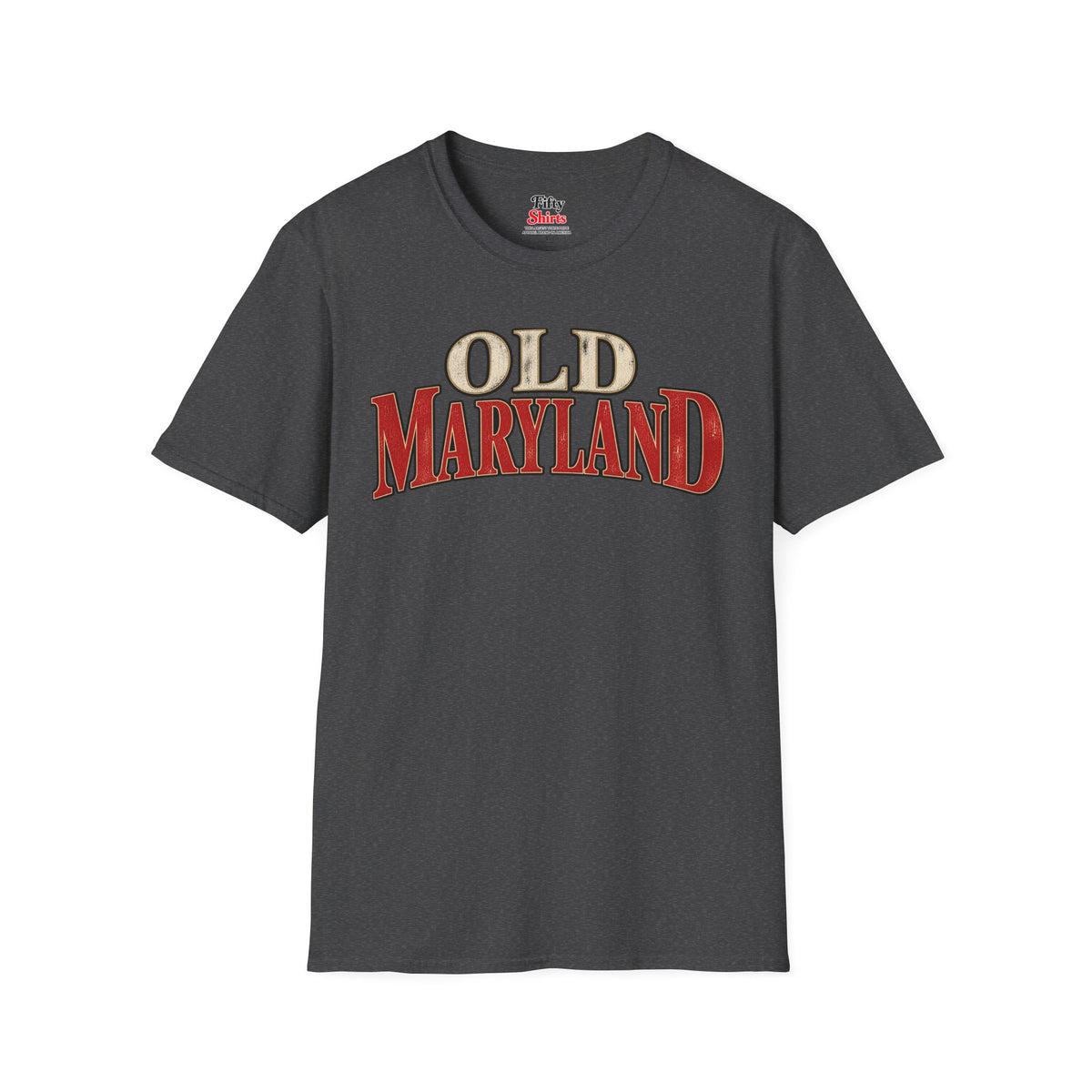 Old Maryland Unisex Softstyle T Shirt State Name Graphic Tee