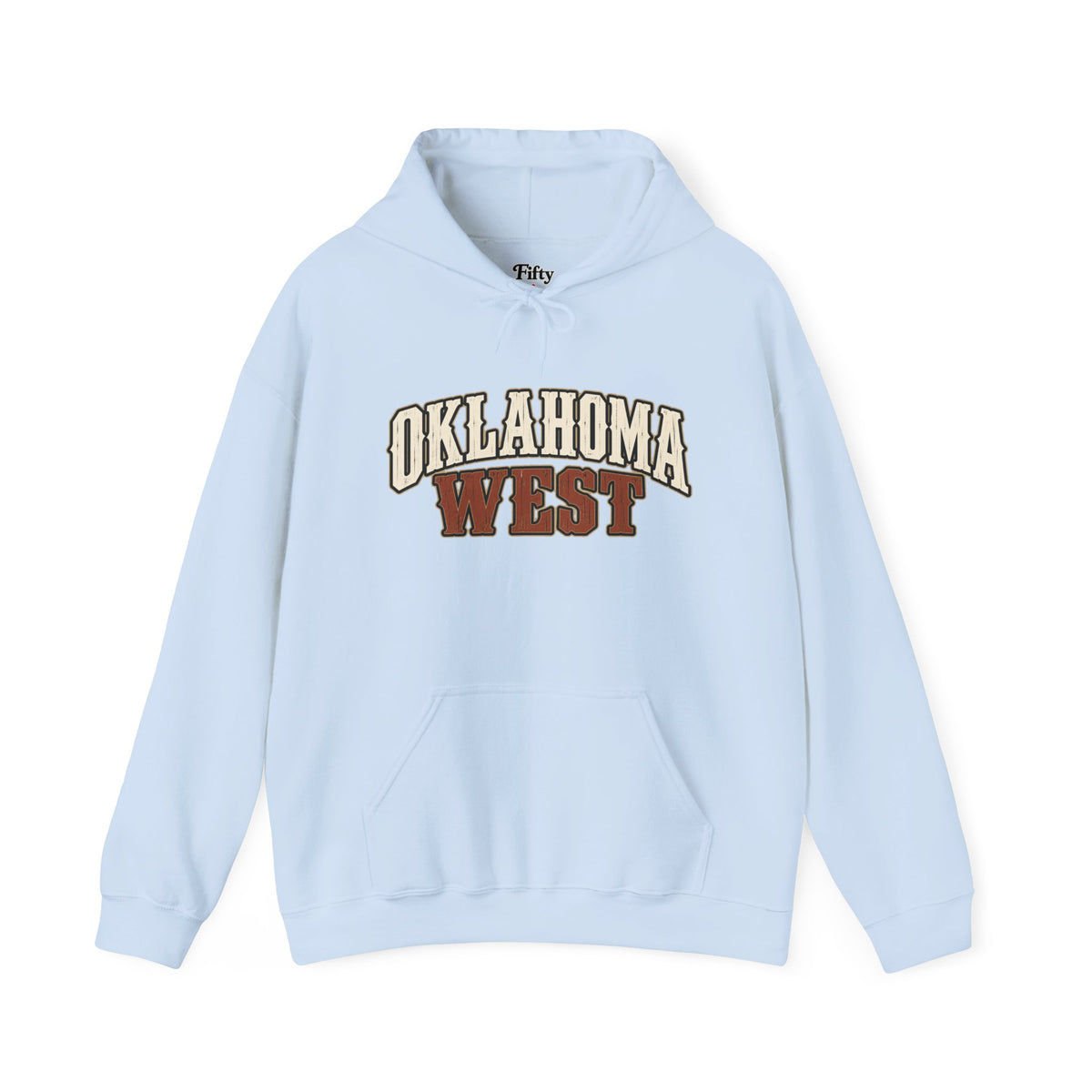 Oklahoma West Unisex Hoodie State Name Graphic