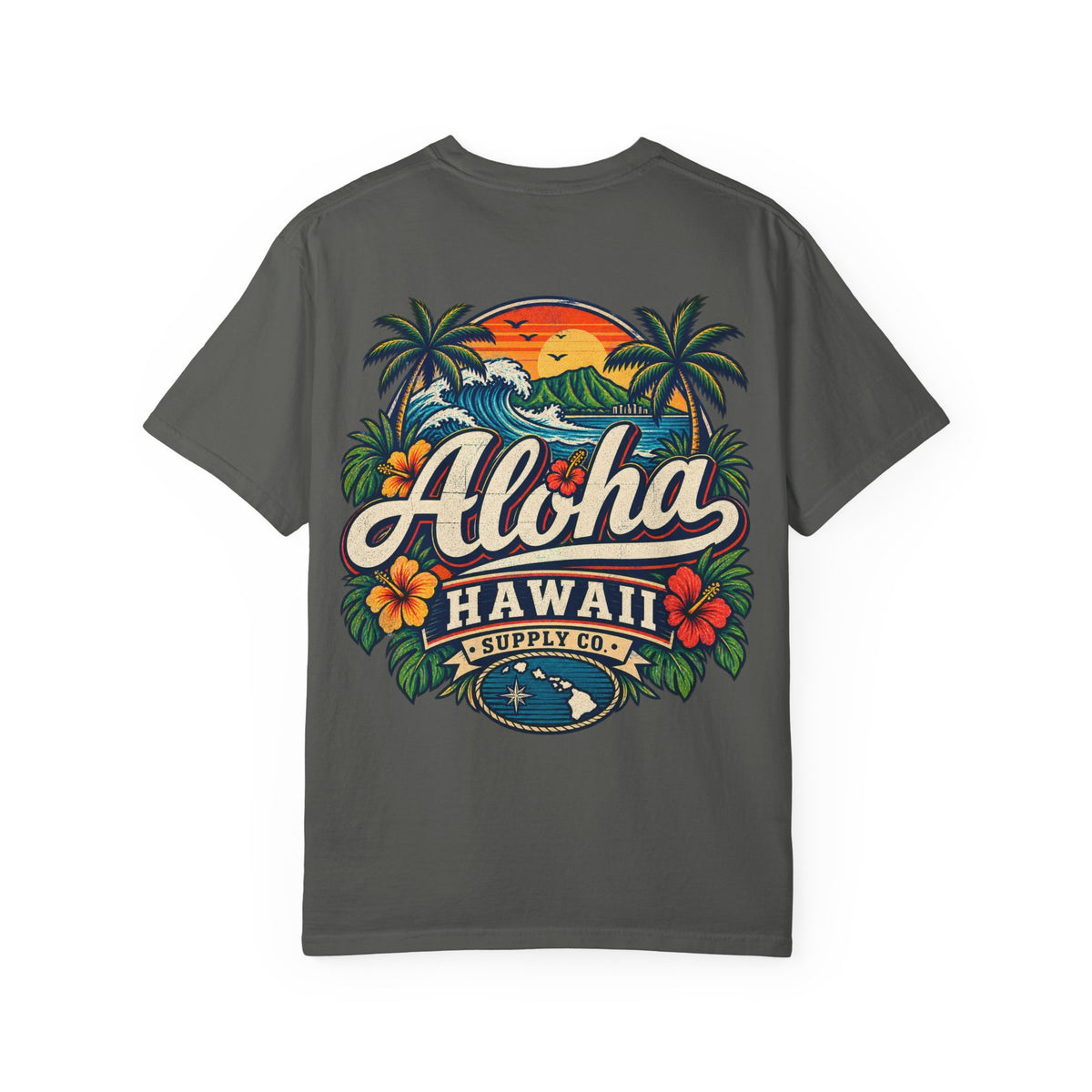 Hawaii Aloha Supply Co Unisex Comfort Color 1717 Streetwear Graphic Tee