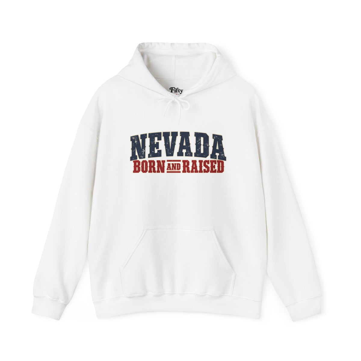 Nevada Born and Raised Vintage Western Workwear Unisex Hoodie Graphic