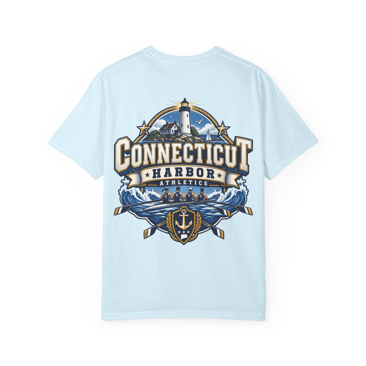 Connecticut Harbor Athletics Unisex Comfort Color 1717 Streetwear Graphic Tee