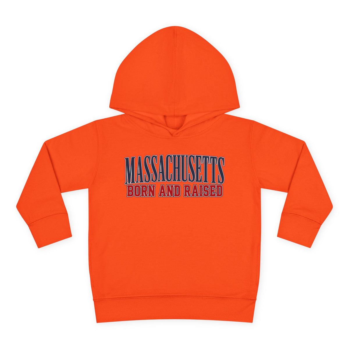 Massachusetts Born and Raised High-End Editorial Unisex Toddler Pullover Fleece Hoodie