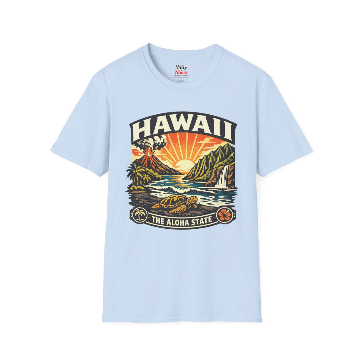 Hawaii Aloha State Adventure Unisex Softstyle T Shirt State Pride Graphic Tee Collections FS03