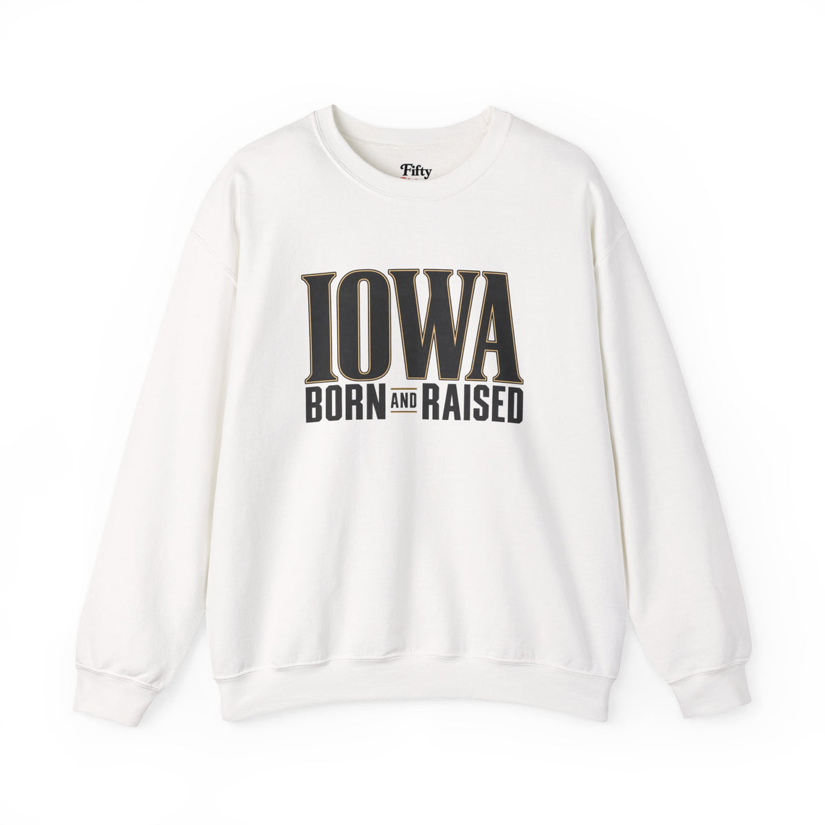 Iowa Born and Raised Premium Heritage Unisex Sweatshirt Graphic