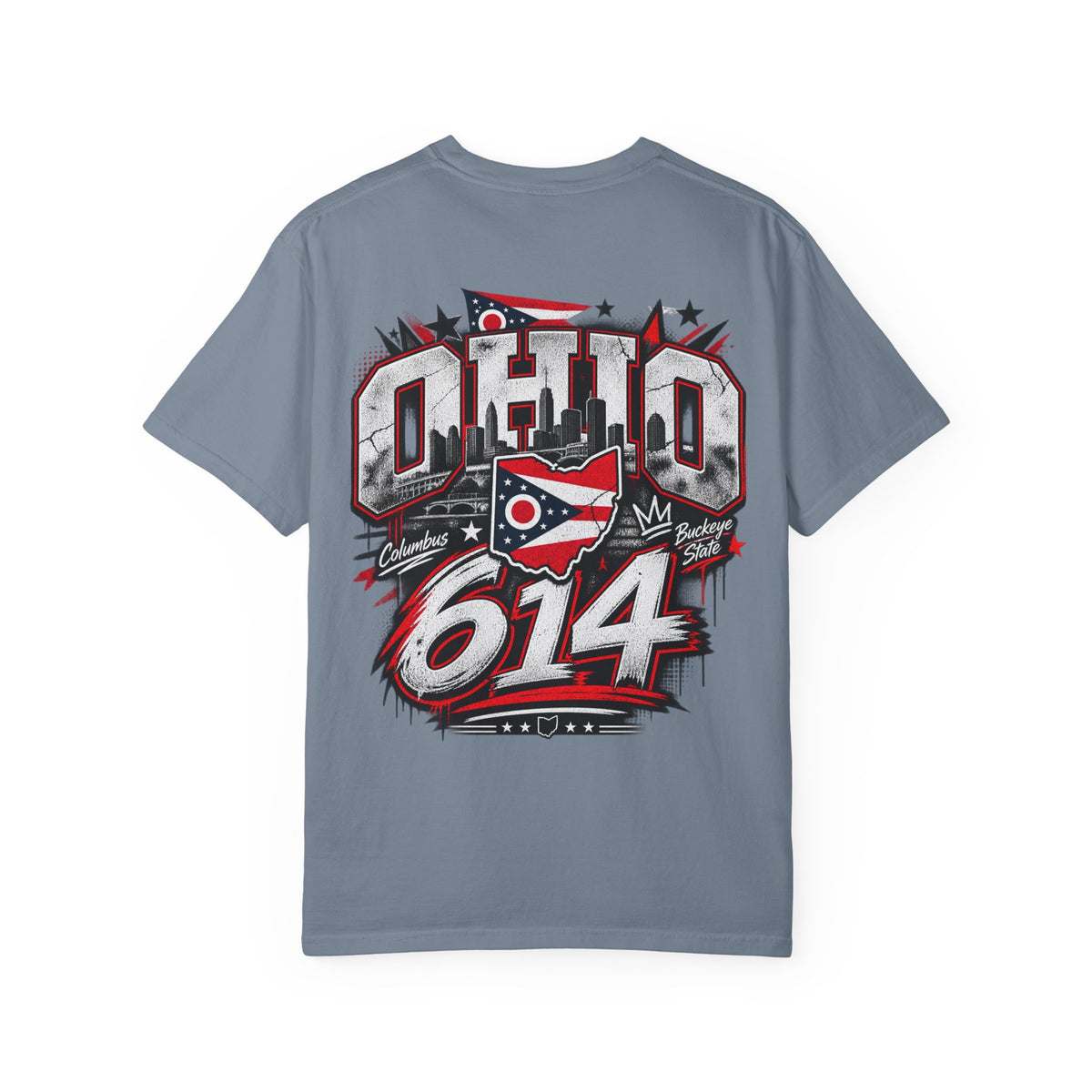 Ohio 614 Unisex Comfort Color 1717 Streetwear Graphic Tee