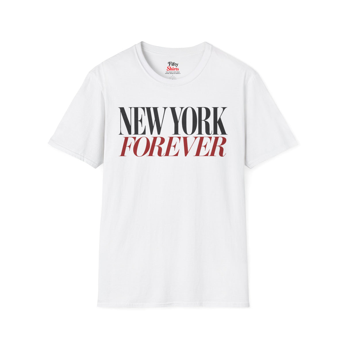 New York Forever Unisex Softstyle T Shirt State Name Graphic Tee
