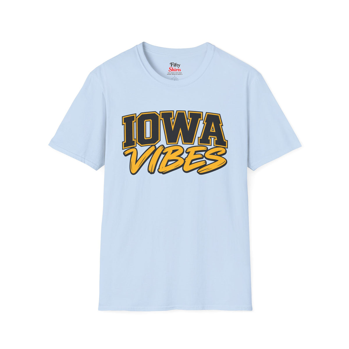 Iowa Vibes Unisex Softstyle T Shirt State Name Graphic Tee
