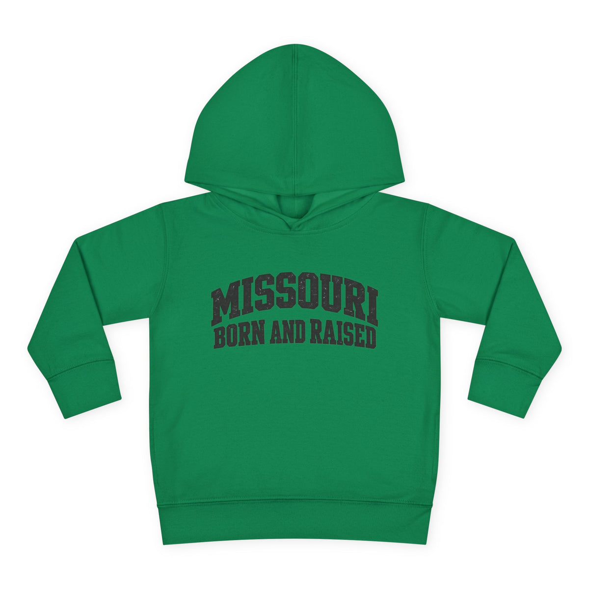 Missouri Born and Raised Collegiate Unisex Toddler Pullover Fleece Hoodie