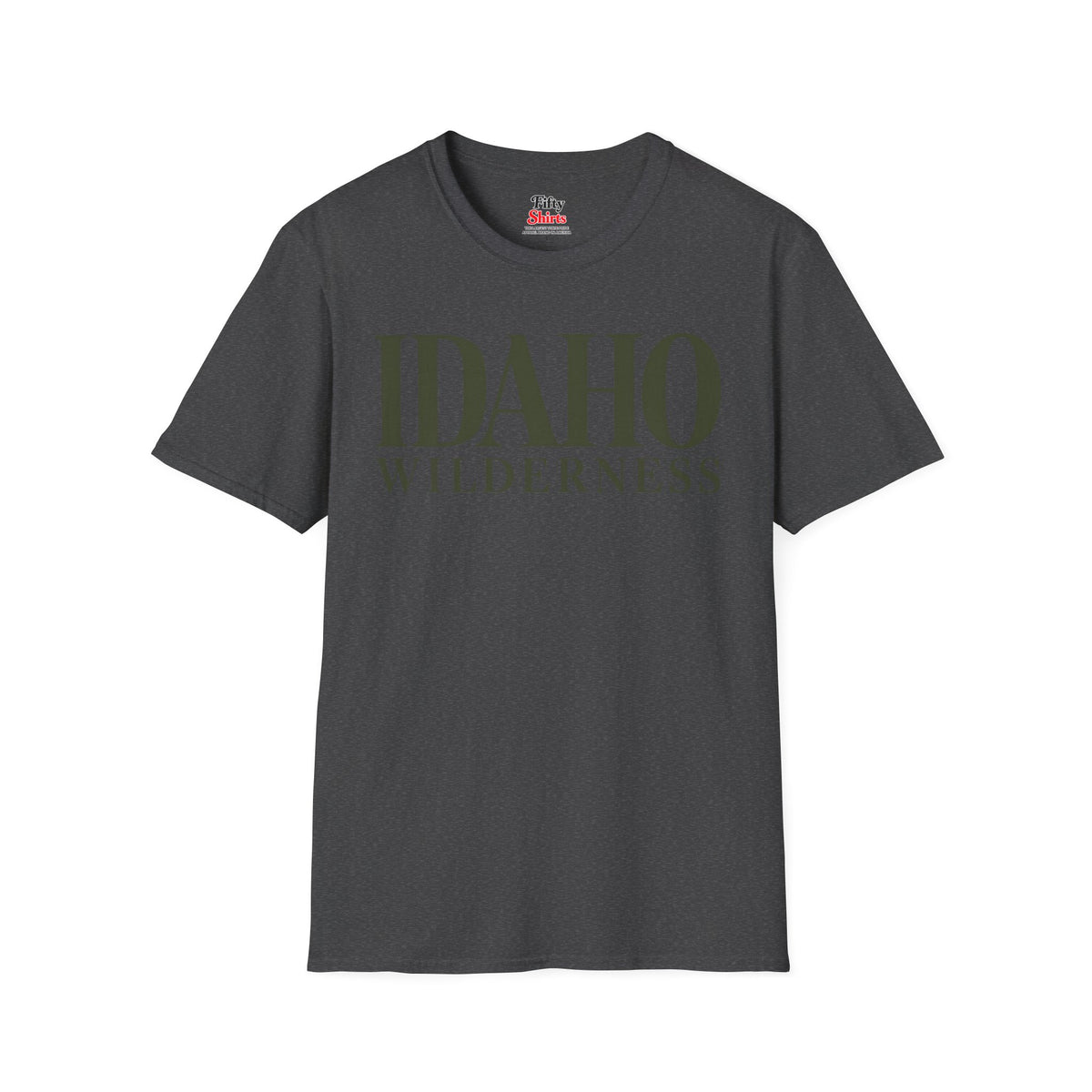 Idaho Wilderness Unisex Softstyle T Shirt State Name Graphic Tee
