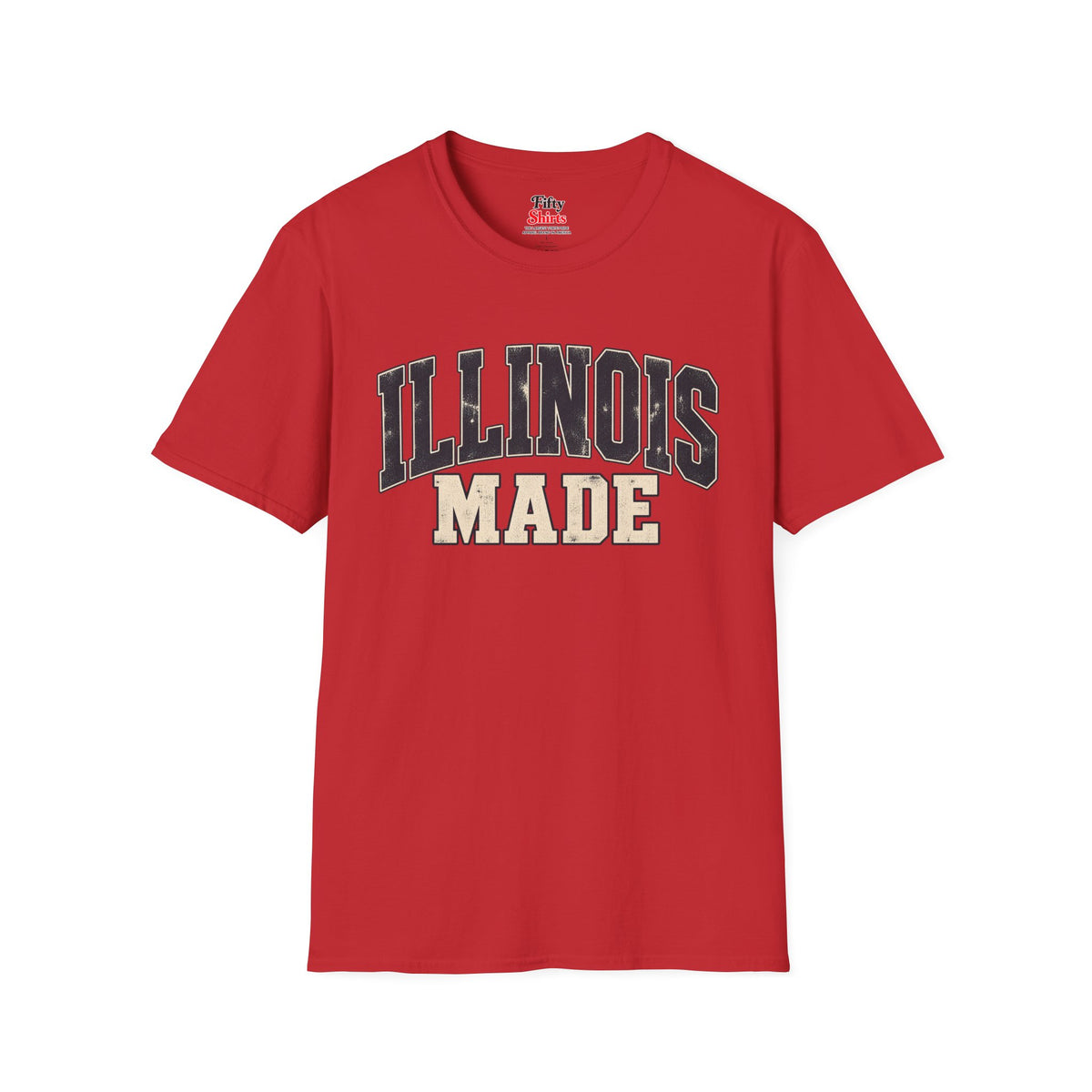 Illinois Made Unisex Softstyle T Shirt State Name Graphic Tee