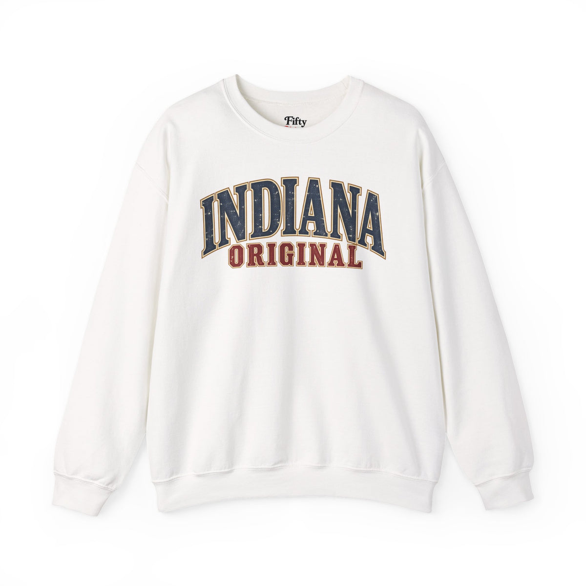 Indiana Original Unisex Crewneck Sweatshirt State Name Graphic