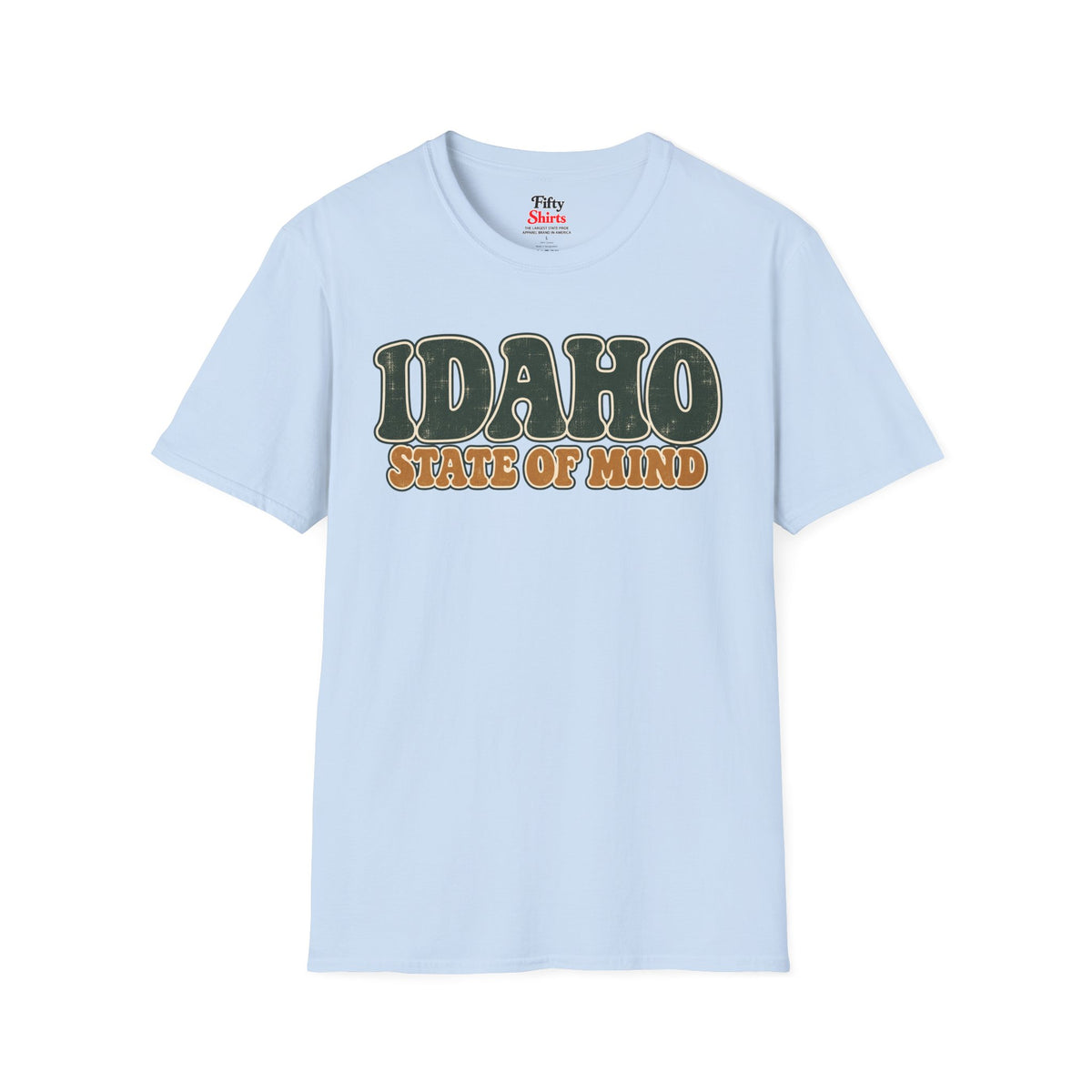 Idaho State of Mind Unisex Softstyle T Shirt State Name Graphic Tee