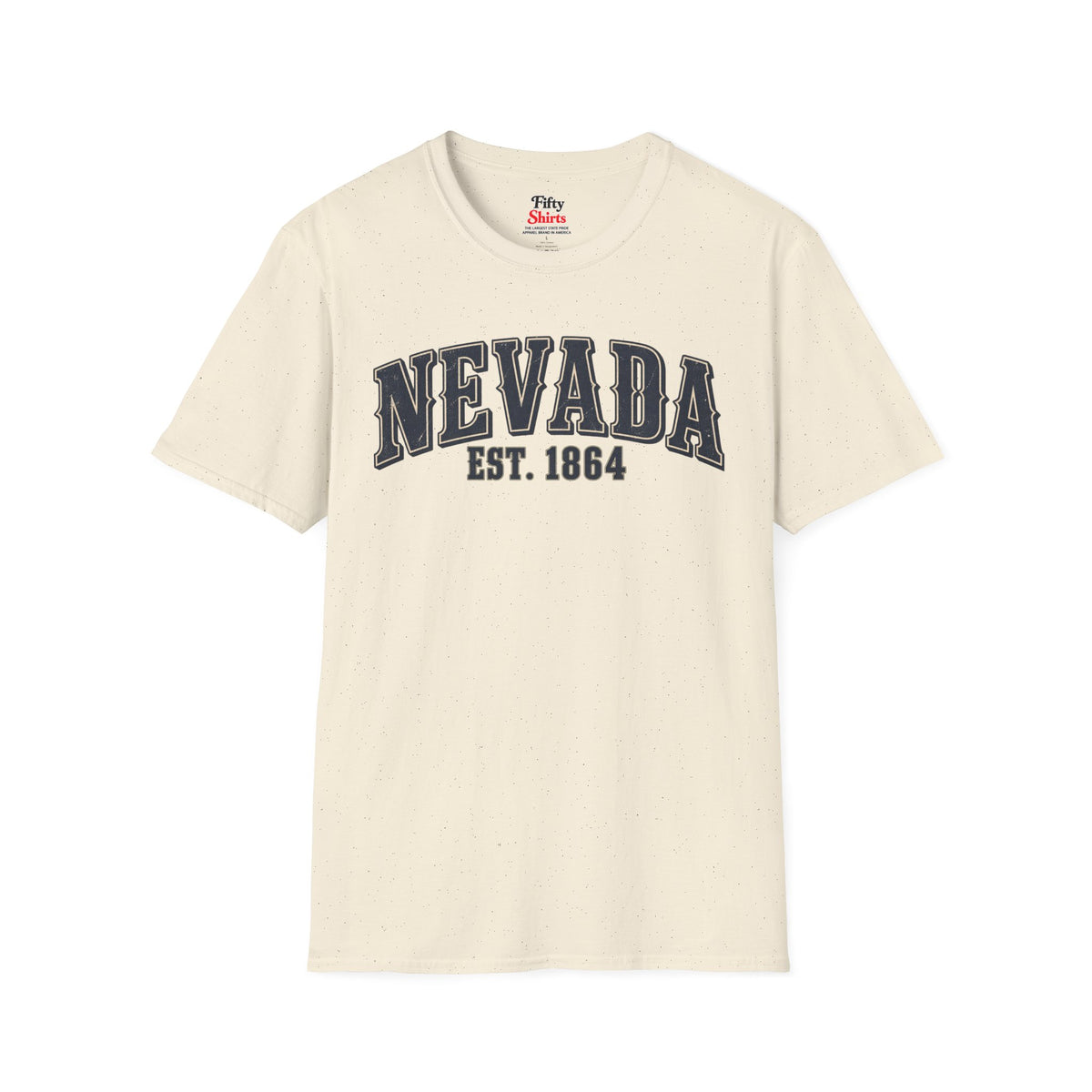 Nevada Est 1864 Unisex Softstyle T Shirt State Name Graphic Tee