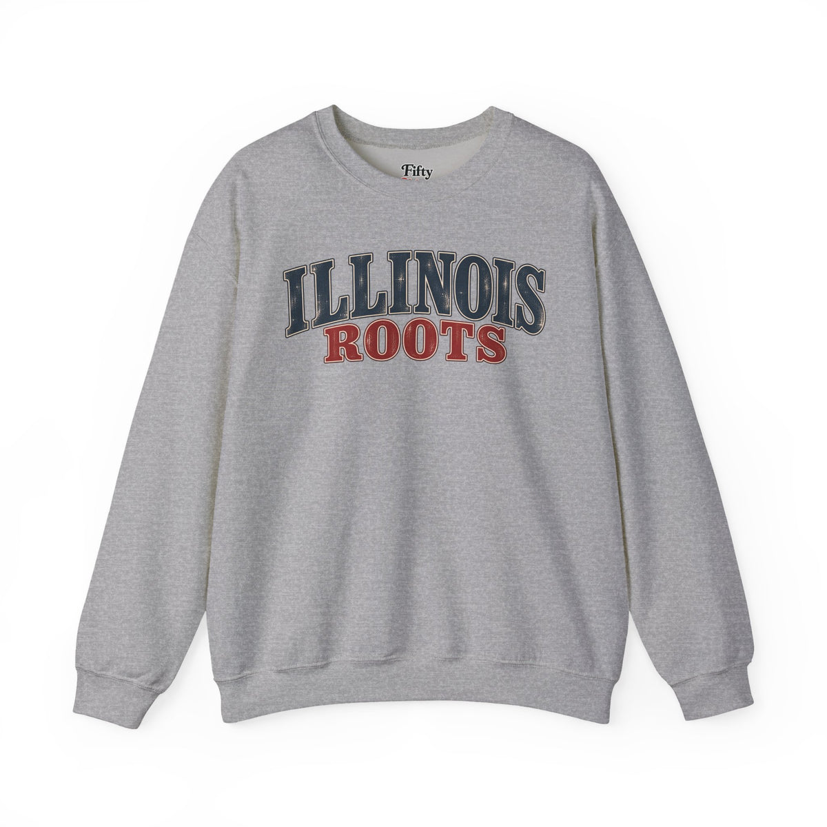 Illinois Roots Unisex Crewneck Sweatshirt State Name Graphic
