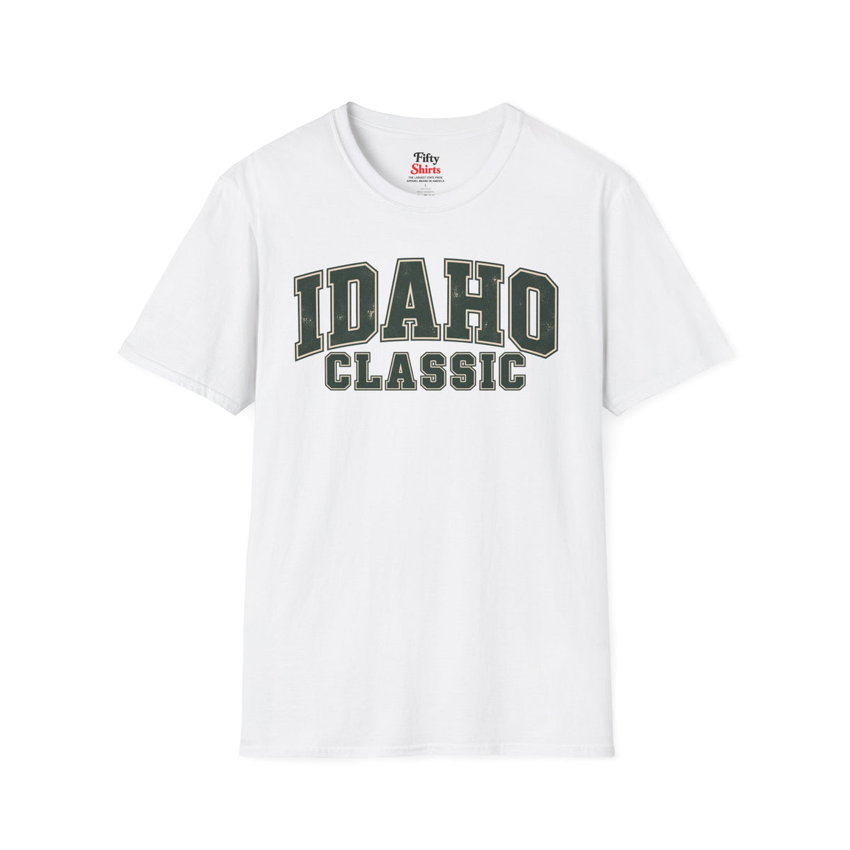 Idaho Classic Unisex Softstyle T Shirt State Name Graphic Tee