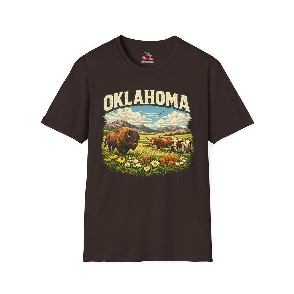 Oklahoma Wildlife Unisex Softstyle T Shirt State Pride Graphic Tee Collections FS03