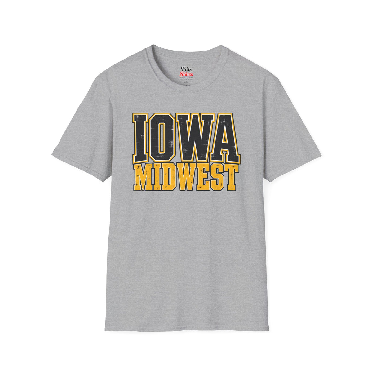 Iowa Midwest Unisex Softstyle T Shirt State Name Graphic Tee