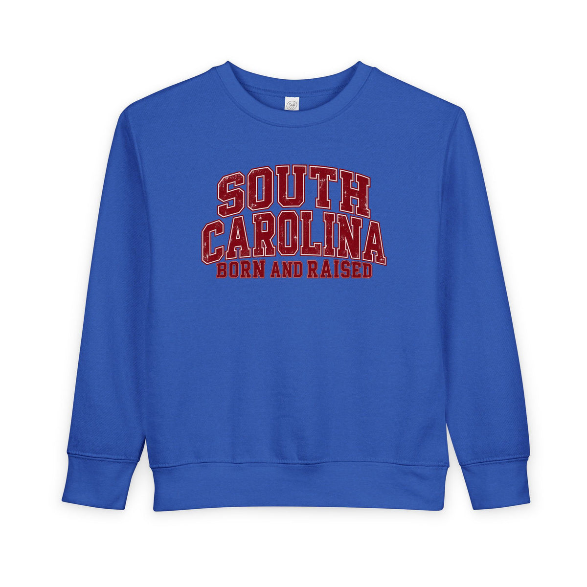 South Carolina Born and Raised Vintage Collegiate Unisex Toddler Sweatshirt