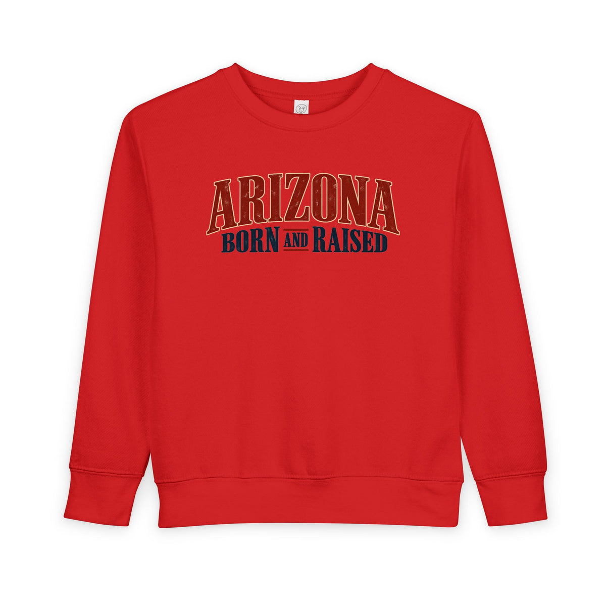 Arizona Born and Raised Premium Desert Heritage Unisex Toddler Sweatshirt