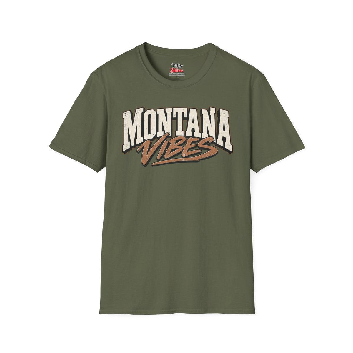 Montana Vibes Unisex Softstyle T Shirt State Name Graphic Tee
