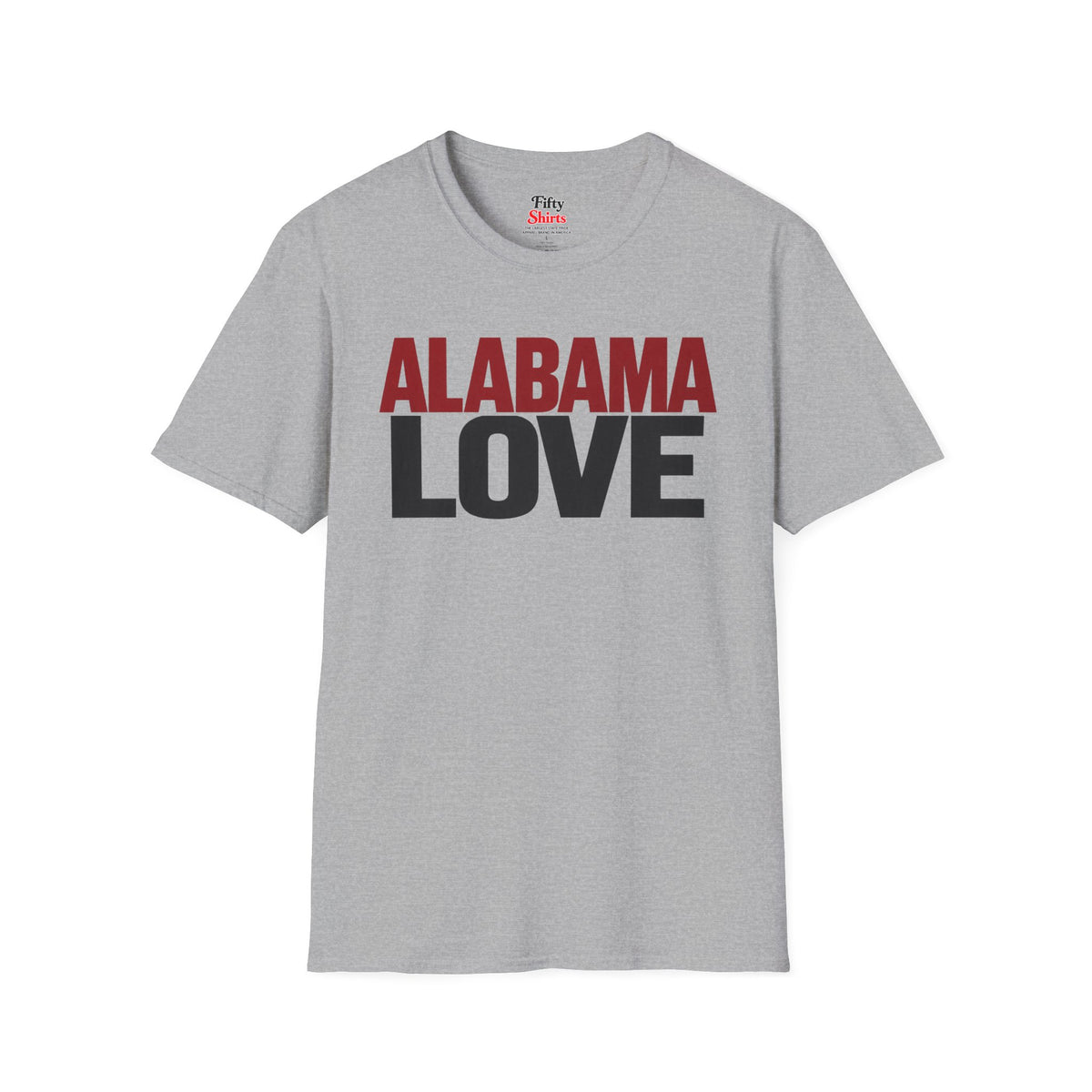 Alabama Love Unisex Softstyle T Shirt State Name Graphic Tee
