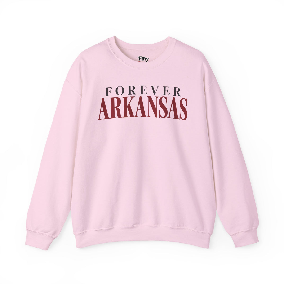 Forever Arkansas Unisex Crewneck Sweatshirt State Name Graphic