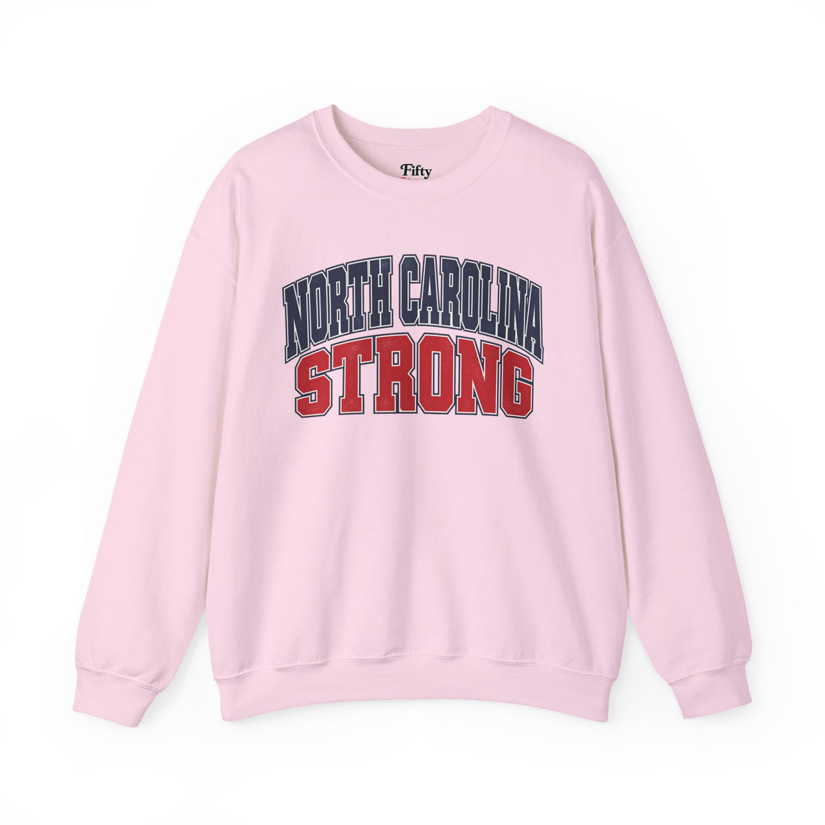 North Carolina Strong Unisex Crewneck Sweatshirt State Name Graphic