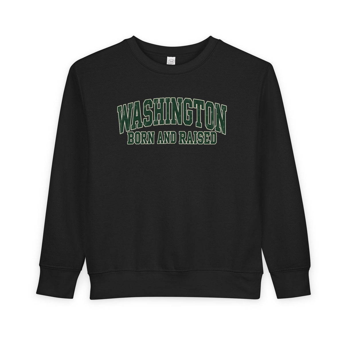Washington Born and Raised Classic Collegiate Unisex Toddler Sweatshirt