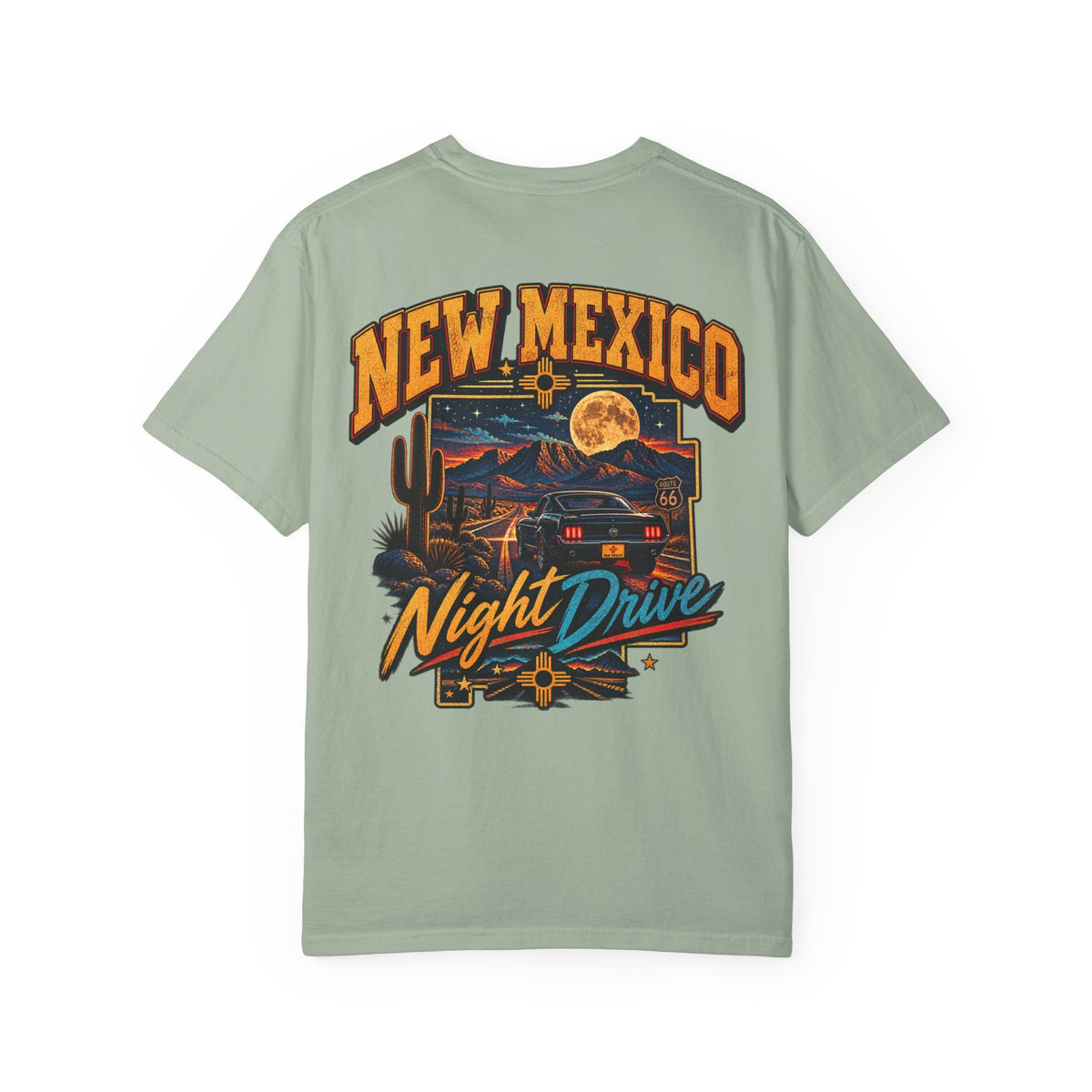 New Mexico Night Drive Unisex Comfort Color 1717 Streetwear Graphic Tee