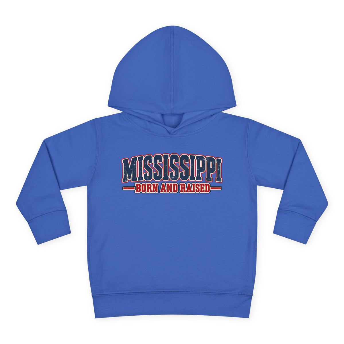 Mississippi Born and Raised Old-School Sign Unisex Toddler Pullover Fleece Hoodie