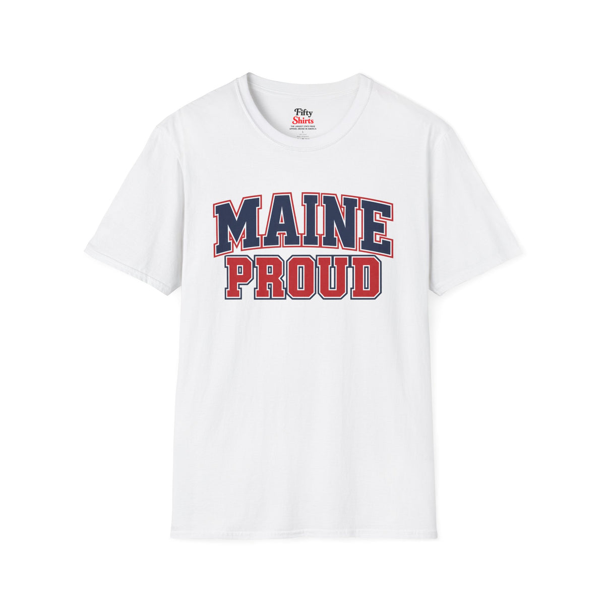 Maine Proud Unisex Softstyle T Shirt State Name Graphic Tee