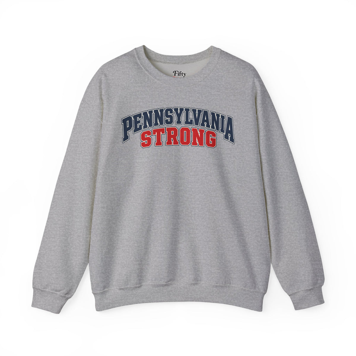Pennsylvania Strong Unisex Crewneck Sweatshirt State Name Graphic