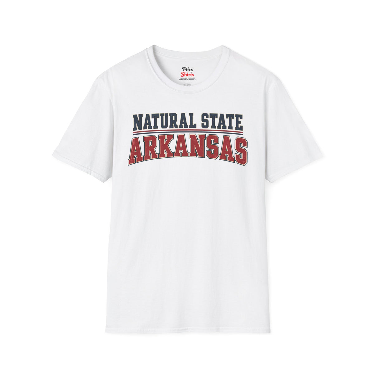 Natural State Arkansas Unisex Softstyle T Shirt State Name Graphic Tee