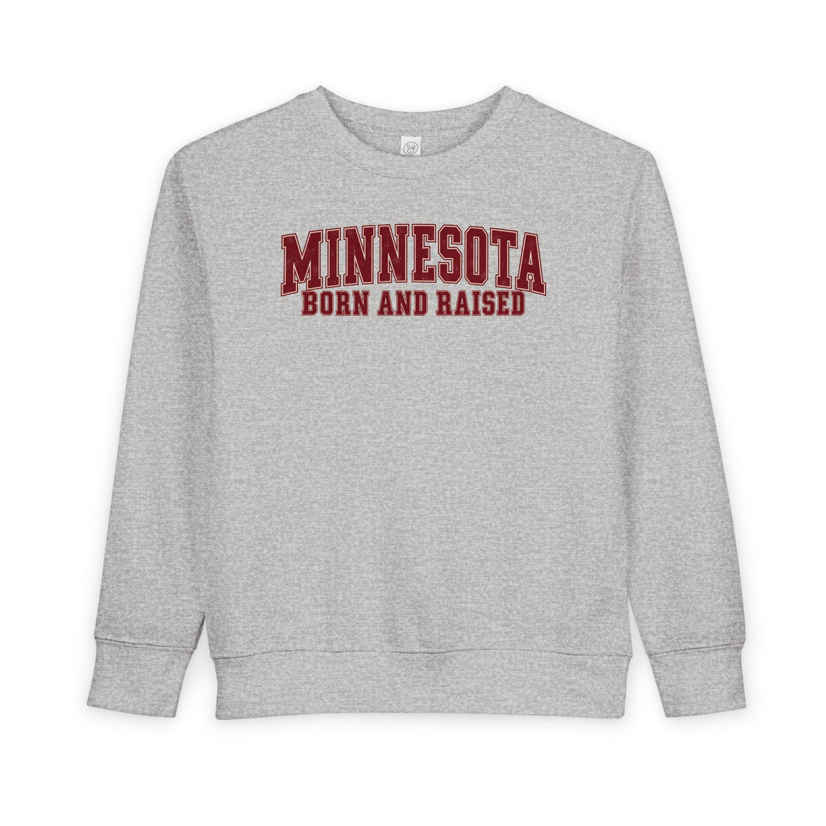Minnesota Born and Raised Vintage Collegiate Unisex Toddler Sweatshirt