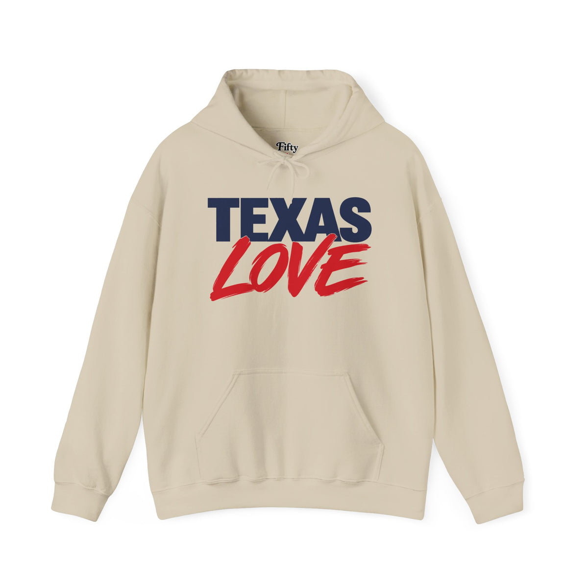 Texas Love Unisex Hoodie State Name Graphic