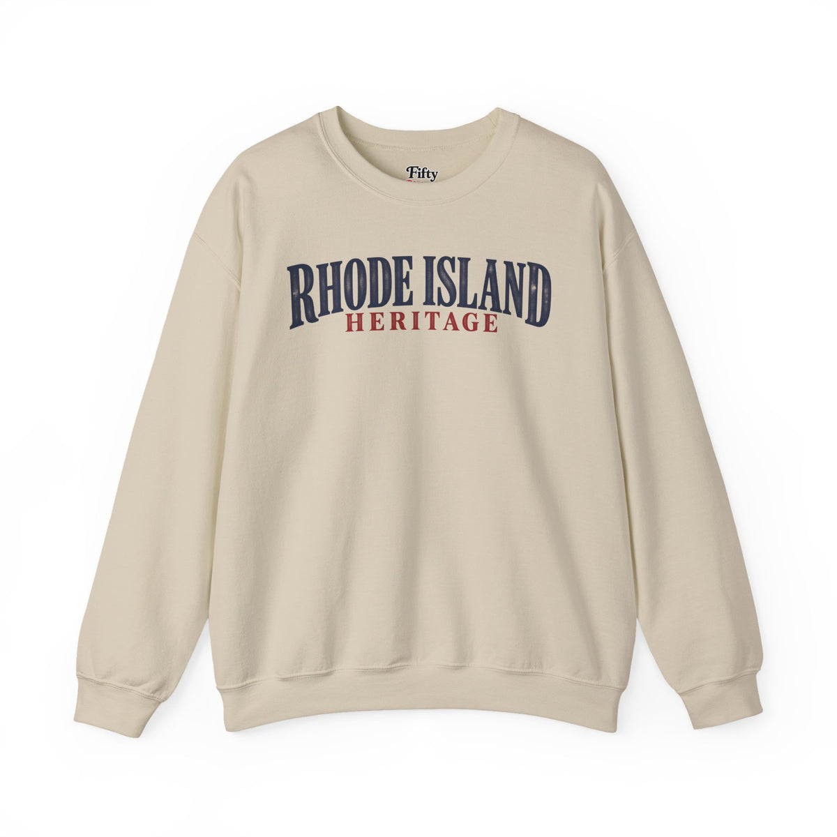 Rhode Island Heritage Unisex Crewneck Sweatshirt State Name Graphic