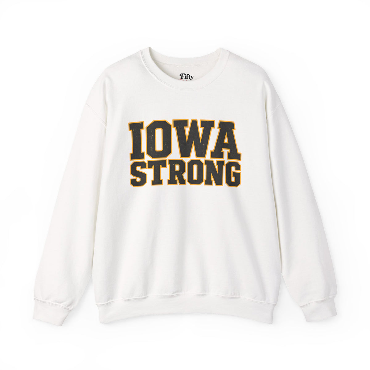 Iowa Strong Unisex Crewneck Sweatshirt State Name Graphic