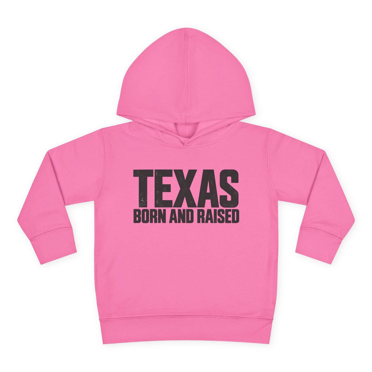Texas Born and Raised Modern Minimal Unisex Toddler Pullover Fleece Hoodie