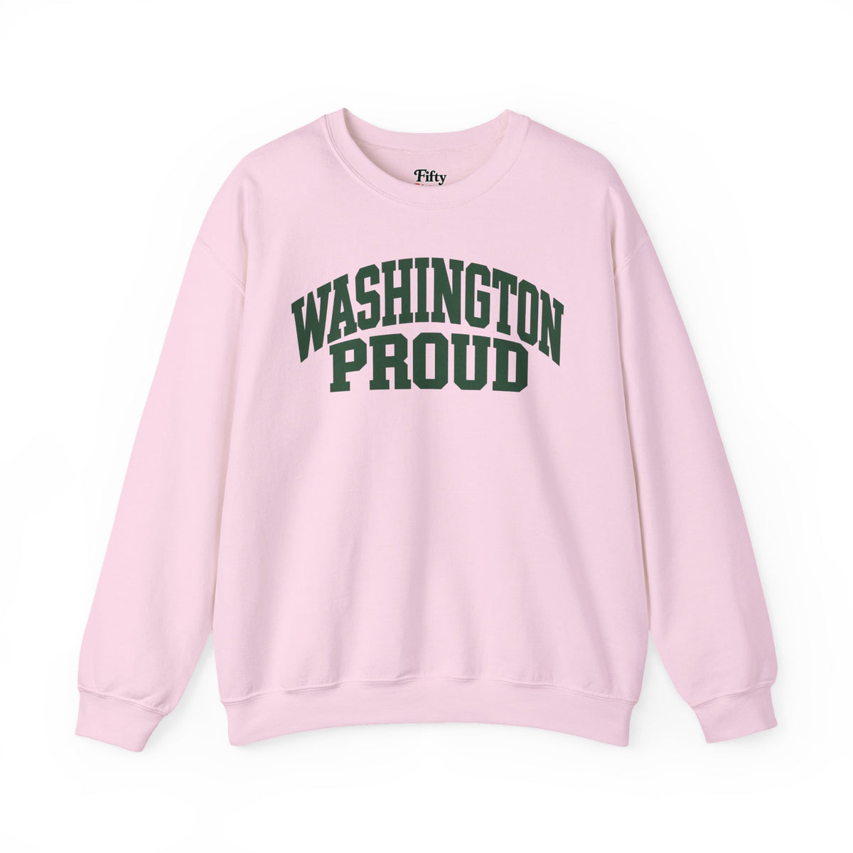 Washington Proud Unisex Crewneck Sweatshirt State Name Graphic