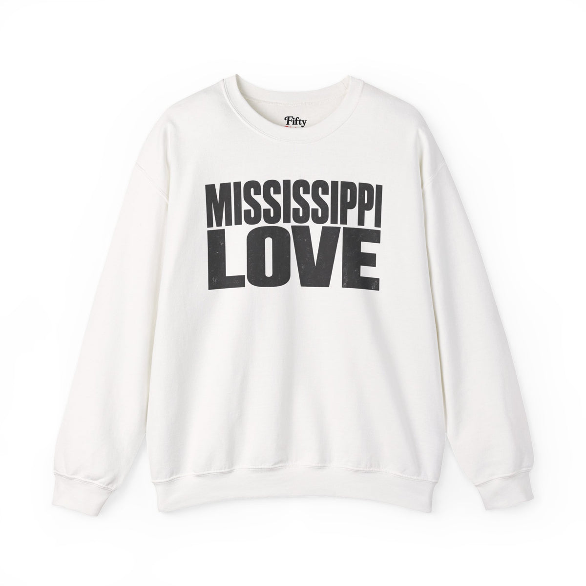 Mississippi Love Unisex Crewneck Sweatshirt State Name Graphic
