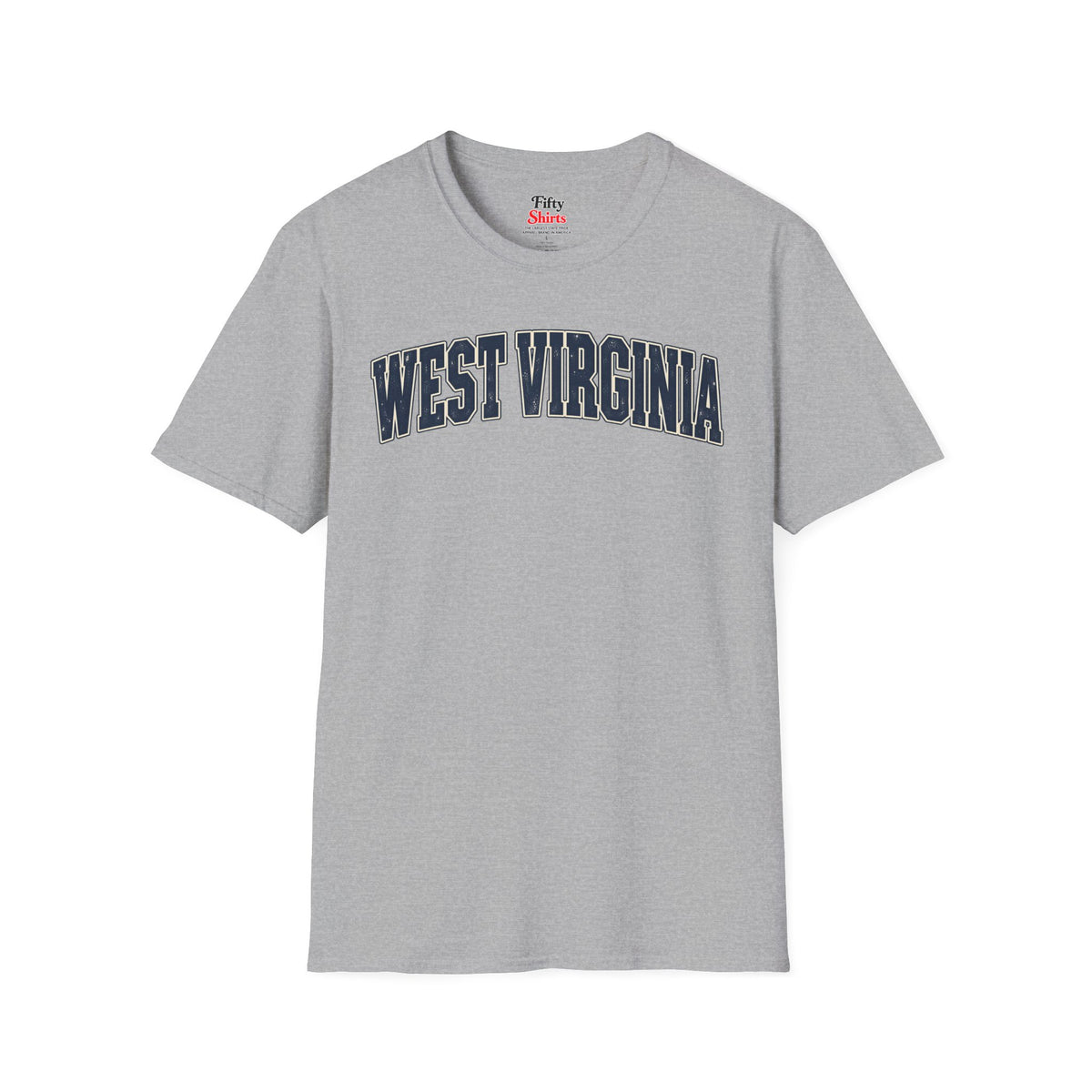 West Virginia Unisex Softstyle T Shirt State Name Graphic Tee